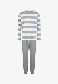 Vybráno, gray white striped