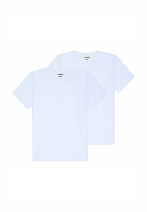 2ER PACK - ACCIANO KURZARM RUNDHALS LOGO EINFA TEE  - Camiseta básica - weiß