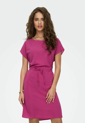 Vestido ONLY Onlnova Life Connie Bali Para Mujer - Viscosa, Manga Corta, Largo Rodilla, Diario