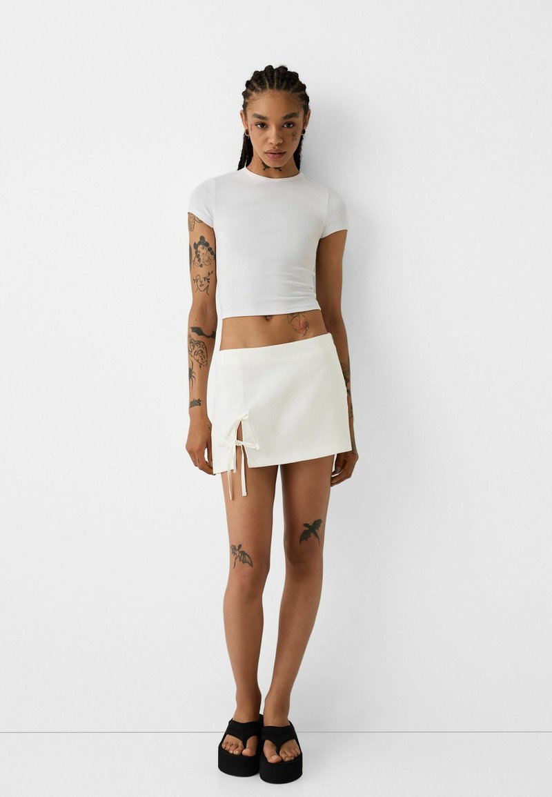 Bershka Minirok wit Bershka Minirok wit