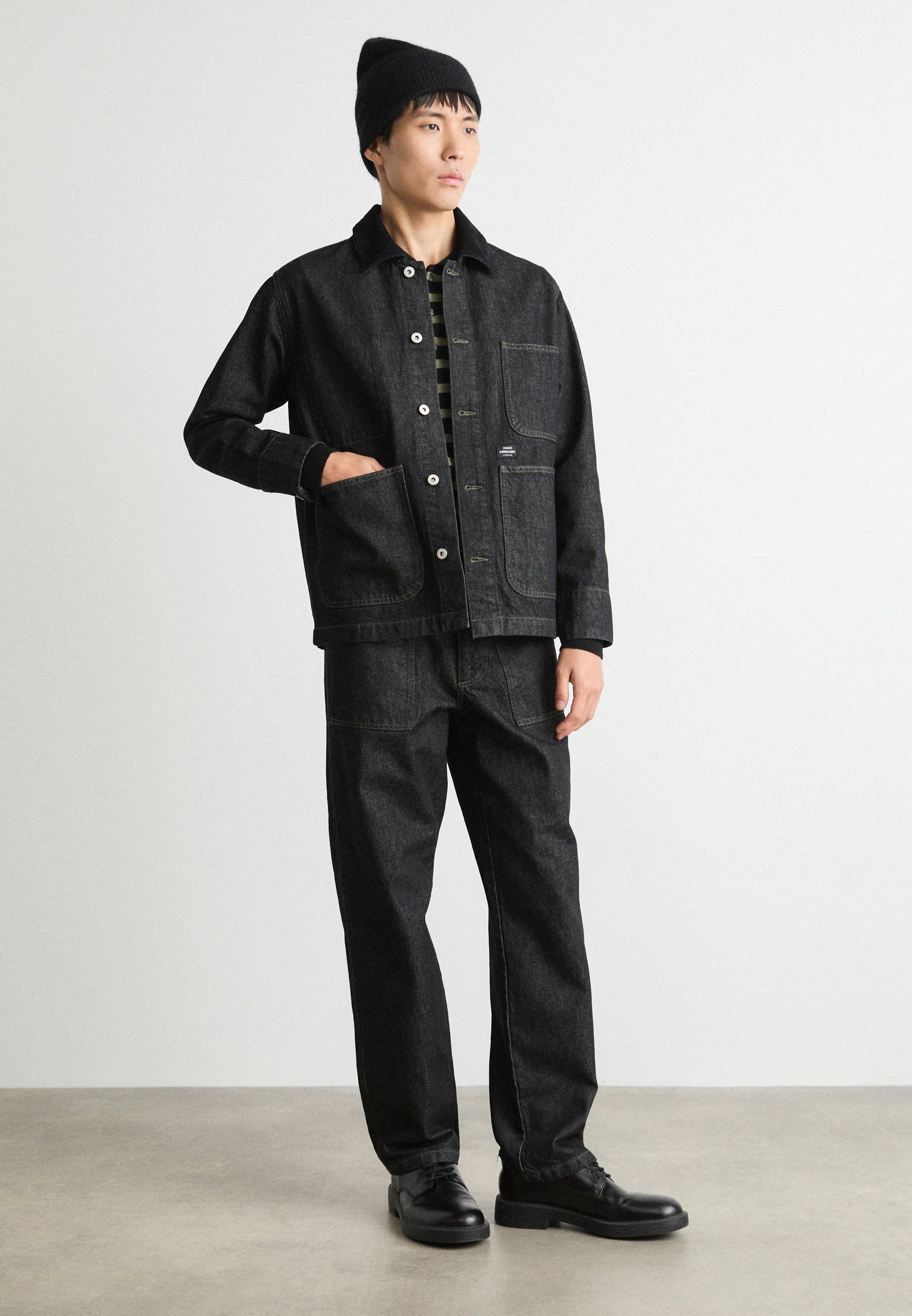 Mads Nørgaard ARIZONA CHORE JACKET - Jeansjacke - black/schwarz