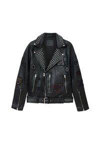 COLE BIKER - Nahkjakk - black
