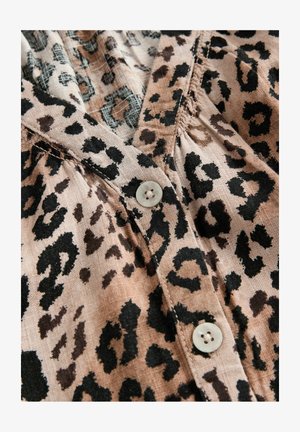 Next REGULAR FIT BLEND RUFFLE SLEEVE  - Bluse - leopard print