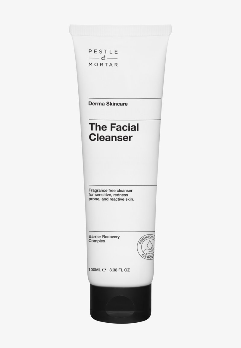 Pestle & Mortar The Facial Cleanser, 100-ml-Tube, duftfrei für empfindliche, zu Rötungen neigende, reaktive Haut mit Barrierereparatur-Komplex.