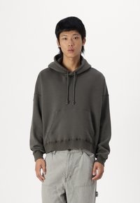 Abercrombie & Fitch CROPPED VINTAGE  - Sweatshirt com capuz - chimera acid wash