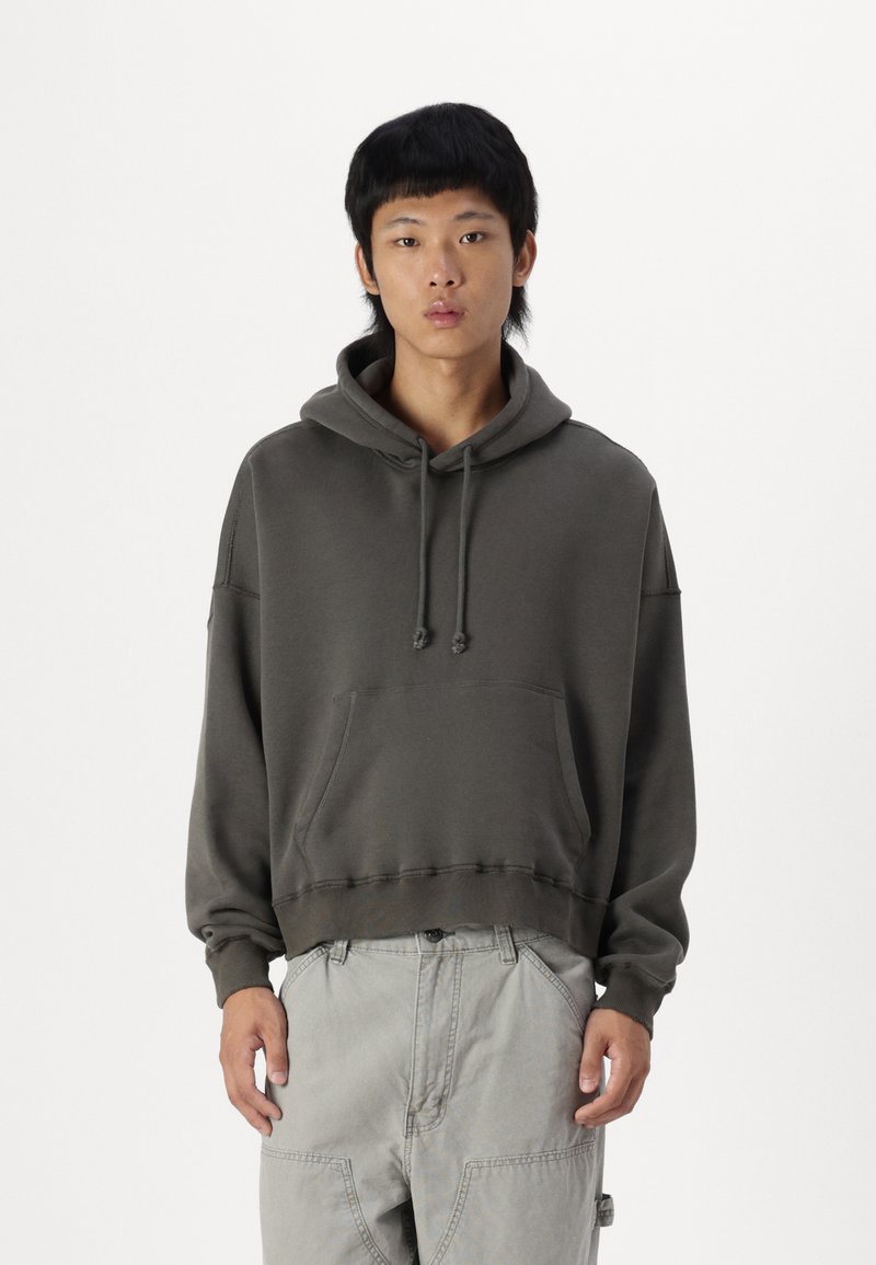 Abercrombie & Fitch CROPPED VINTAGE - Sweatshirt com capuz - chimera acid wash