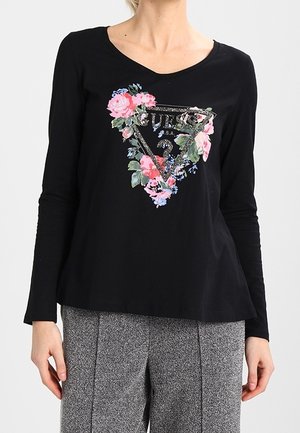 Langærmet T-shirt - black