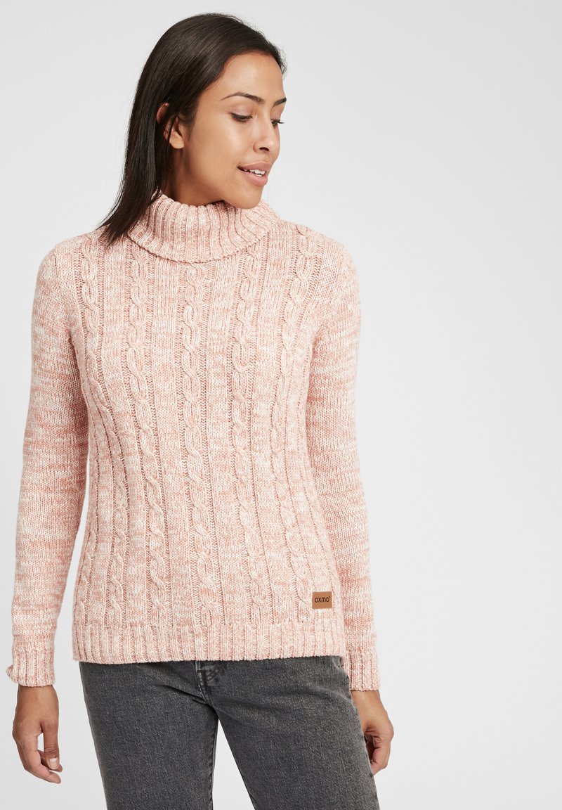 Oxmo - OXPHILIA - Rollkragenpullover - Trui - powder rose, Vergroten