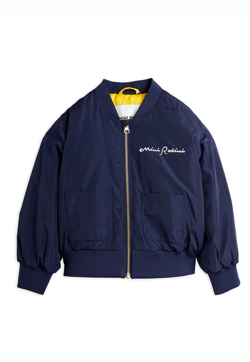 Mini Rodini SOCIETY BASEBALL JACKET UNISEX - Blouson Bomber - blue