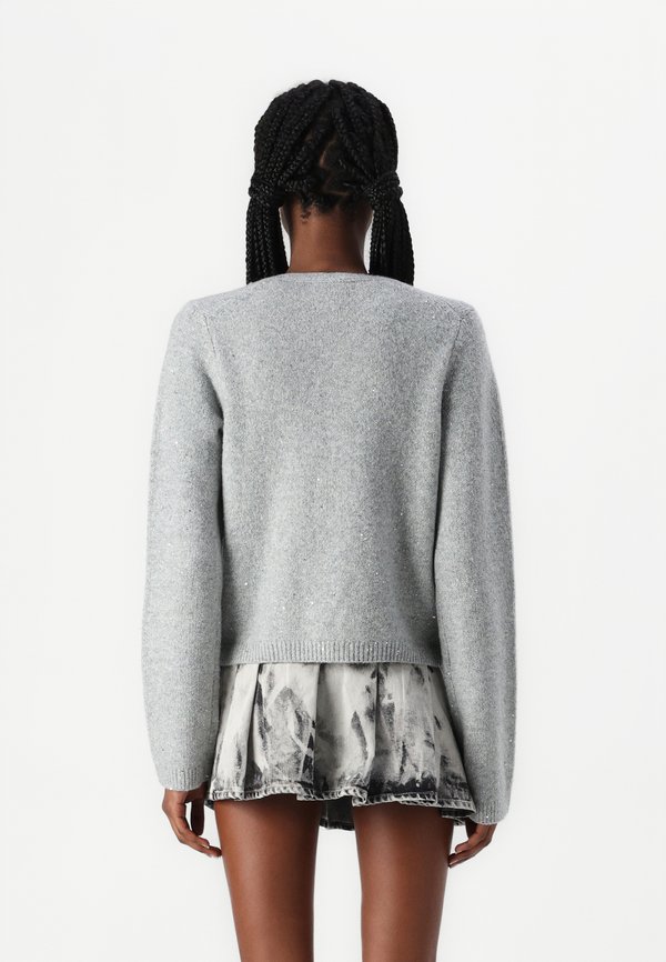 Lurex Tie-Front Cardigan - Cardigan3