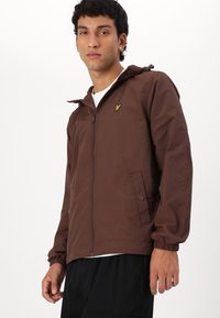 Lyle & Scott ZIP THROUGH JACKET - Skraistė  - deep mahogany