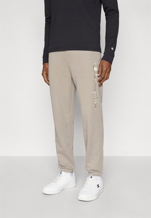 ICONS ELASTIC CUFF PANTS LARGE LOGO - Παντελόνι φόρμας - dark grey