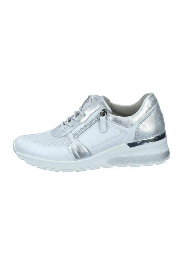 Sneaker low - weiss argento
