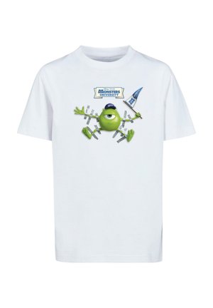 MONSTER UNIVERSITY - TAPED MIKE - Print T-shirt - white