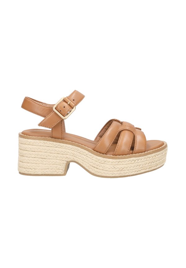 Plateausandalette - braun