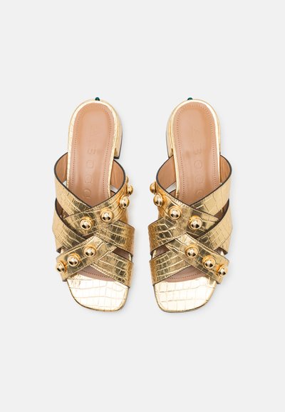 A.BOCCA MAXI STUDS - Pantoletai - metal oro