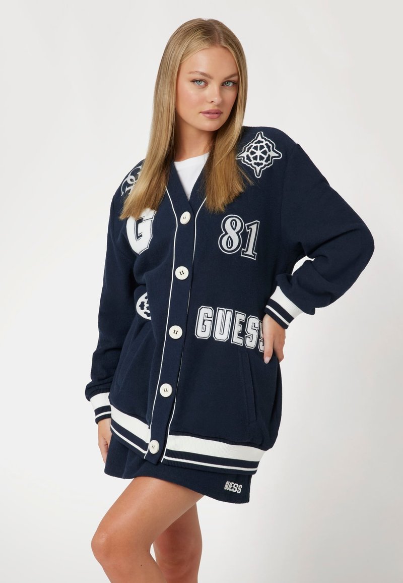 Guess LOGO - Kardiganas - blau