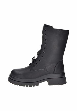 Stivaletti con plateau - nero
