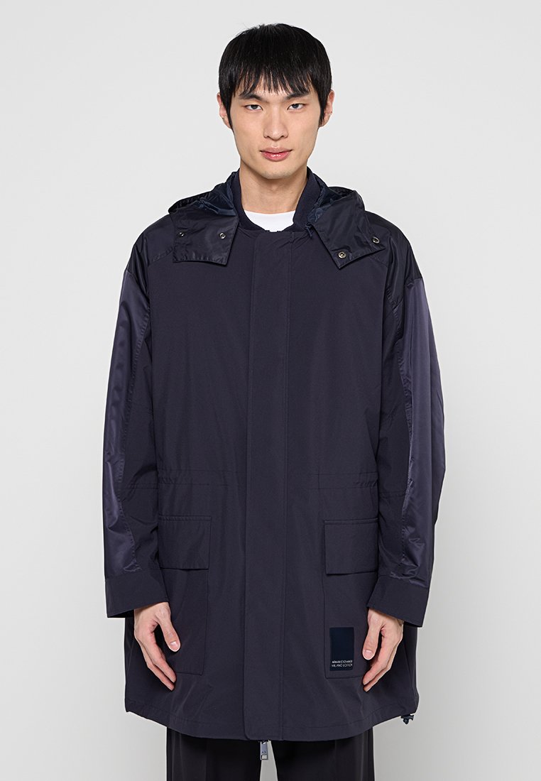 Armani Exchange Trenchcoat donkerblauw