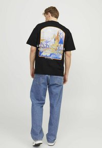 Jack & Jones RUNDHALS  - T-shirt print - black