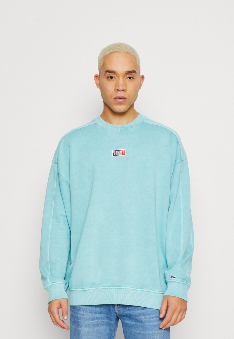 Tommy Jeans SKATER TIMELESS CREW - Mikina - ocean tide