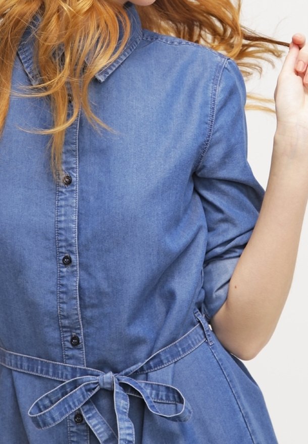 benetton denim dress Denim dress da donna blu scuro