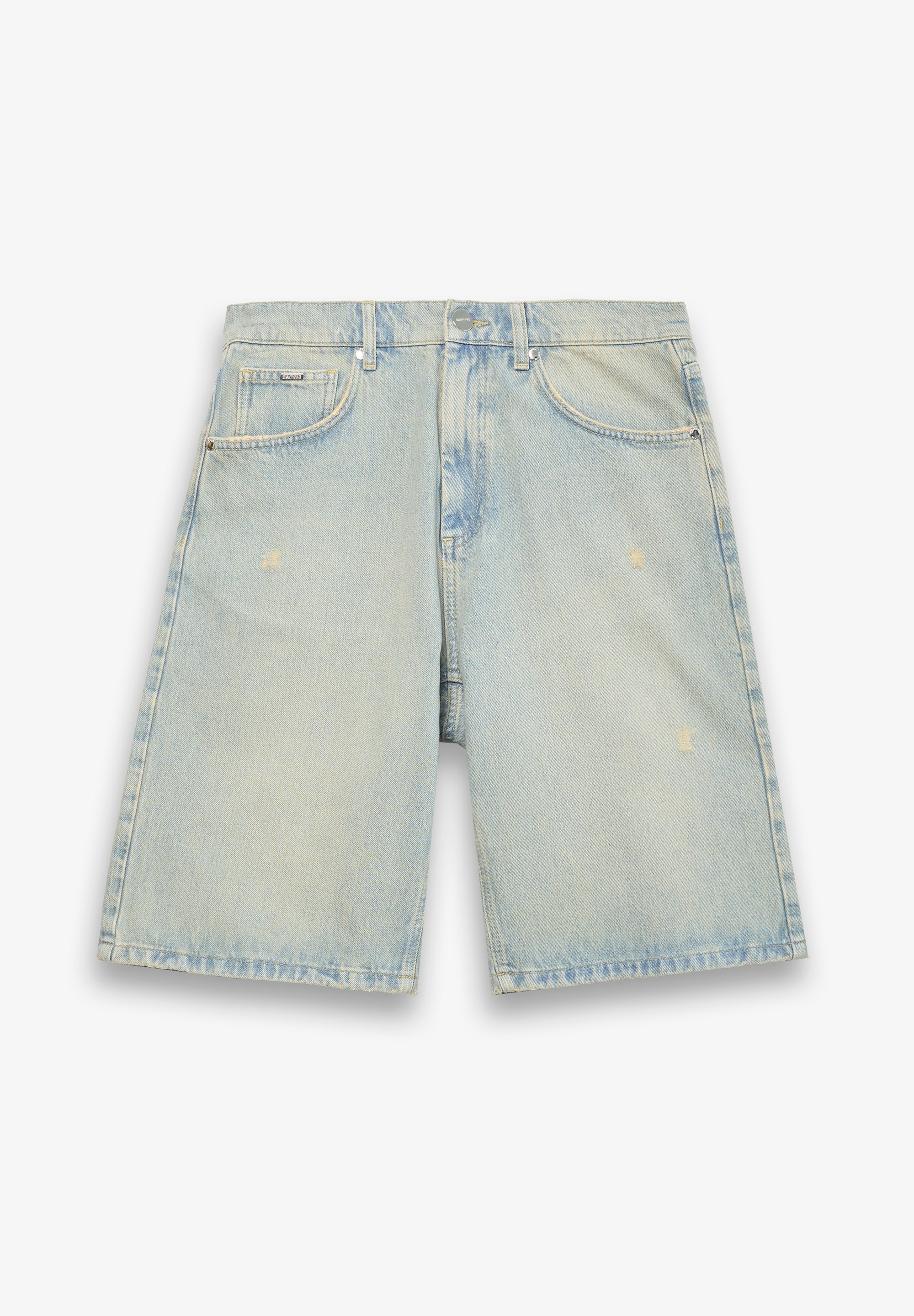 【2plan】Polli Short Bermuda Denim Pants Denim Shorts | Pale Blue Authentic | hush