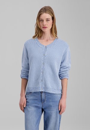 TIMEZONE, ROUND-NECK - Strickjacke - bicolor blue