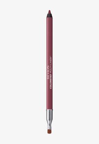 Revlon ColorStay Multi-Liner au design cylindrique mince, teinte rose, avec une mine rétractable et un pinceau intégré à l'extrémité.