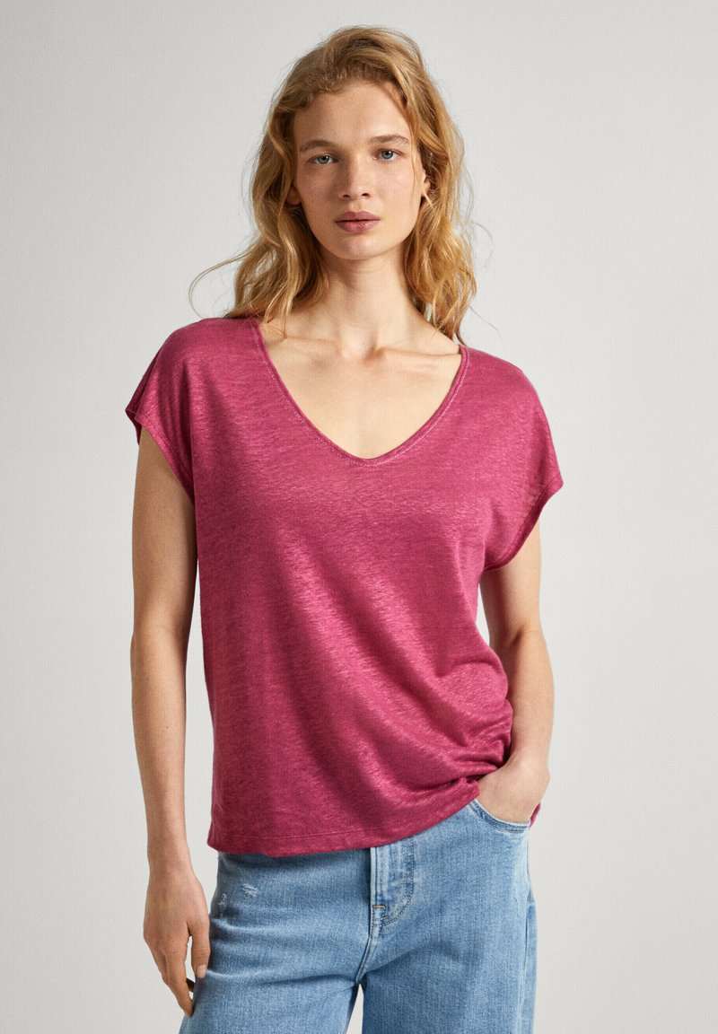 Pepe Jeans Rosa Cotton Women T-Shirt