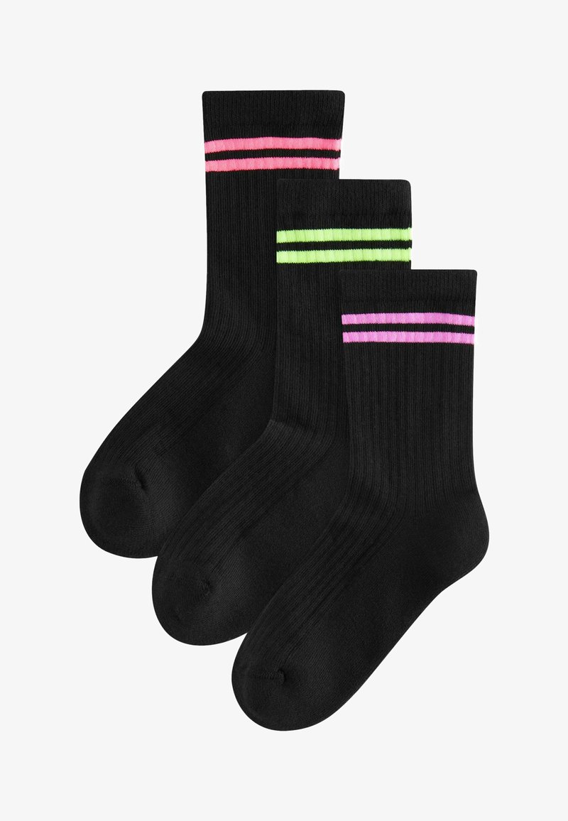 Next RICH CUSHIONED FOOTBED ANKLE 3 PACK - Socks - black