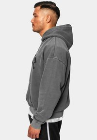 Dropsize HEAVY PRINT - Kapuzenpullover - washedgrey