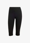 SEASONAL ESSENTIALS RIB CAPRI - Tamprės - black