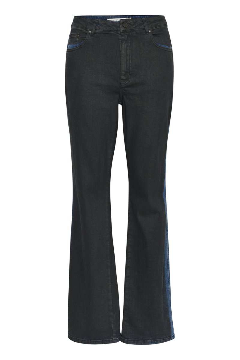 Gestuz Straight leg jeans zwart denim/blackdenim Gestuz Straight leg jeans zwart denim/blackdenim