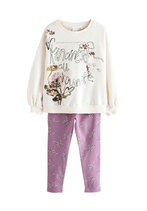 SET - Pusa - cream lilac kindness bow