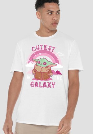 Star Wars, STAR WARS GROGU CUTEST IN THE GALAXY - T-Shirt print - white