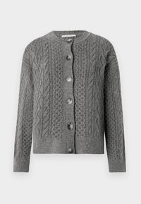 SLFNELLY O NECK - Cardigan - medium grey
