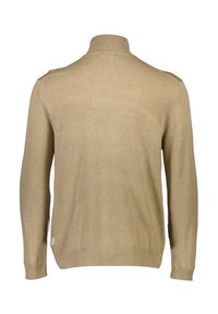 Lindbergh HALF ZIP L/S - Neule - sand mel