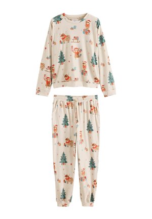 Next, TALL FIT - FAMILY MATCHING CHRISTMAS COSY LONG SLEEVE PYJAMAS SET - Nachtwäsche Set - oatmeal hamish the highland cow