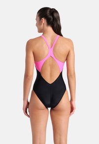 Arena OPENINGS - Costume da bagno - black-shocking pink-soft green