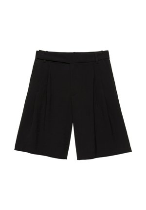 PULL&BEAR, DARTED - SMART BERMUDA SHORTS - Short - black