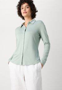 Marc O'Polo LONG SLEEVE COLLAR PLACKET - Skjortebluse - faded mint