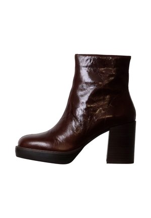 Botines con plataforma - marron