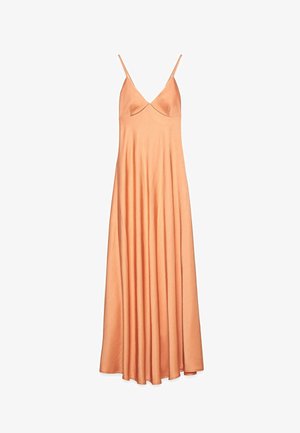 NA-KD, TIE BACK VOLUME - Vestido largo - apricot