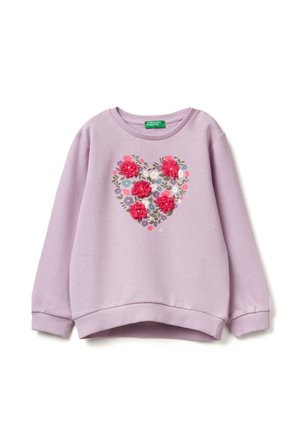 WITH PETAL LOOK APPLIQUE  - Sweater - violet