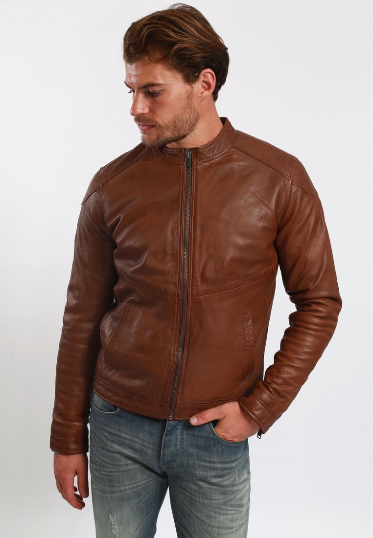 Lee Cooper Imitatieleren jas cognac Lee Cooper Imitatieleren jas cognac