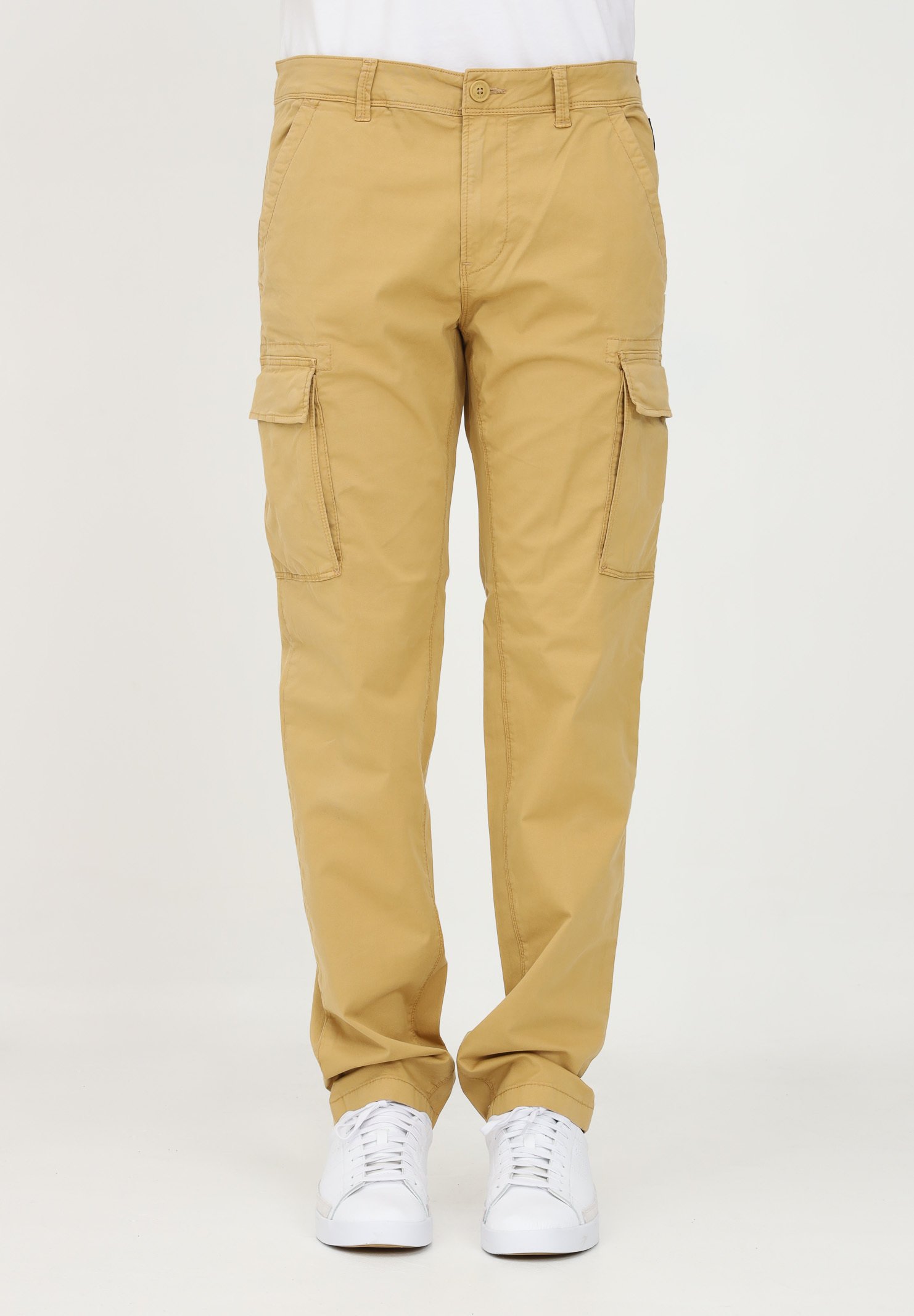 Napapijri Pantaloni cargo - senape/giallo - Zalando.it