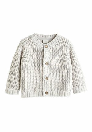 CHUNKY EMBROIDED - Cardigan - cream born