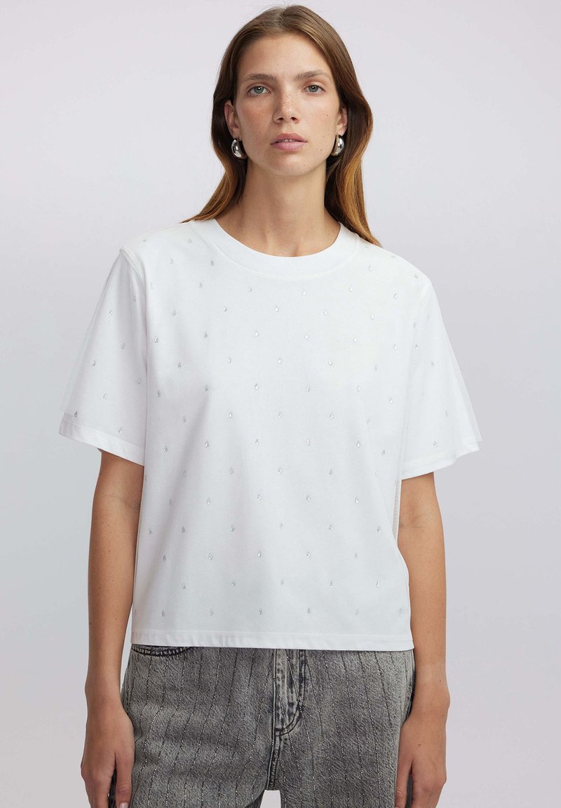 Ipekyol HOTFIX  - Camiseta estampada - off white