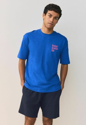Next, REGULAR FIT - GRAPHICS SHORT SLEEVE PYJAMAS SET 2 PACK - Pyjama set - blue